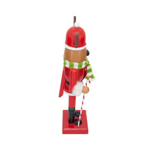 Load image into Gallery viewer, Decorative Reindeer Nutcracker Figure with Carved Antlers and Flat Base for Mantel Display
