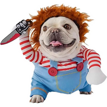 Load image into Gallery viewer, Chucky-Inspired Pet Costume for Dogs and Cats
