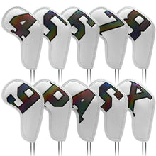 Load image into Gallery viewer, Golf Iron Head Covers Set, Waterproof Protective Club Covers
