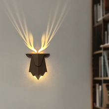 Load image into Gallery viewer, 3D Reindeer Antler Wall Lamp Rechargeable LED Night Light with Remote Control
