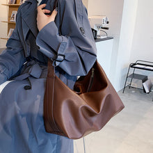 Load image into Gallery viewer, Large Capacity PU Leather College Tote Bag
