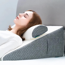 Load image into Gallery viewer, Dual Comfort Memory Foam Orthopedic Wedge Pillows with Breathable Covers
