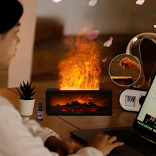 Load image into Gallery viewer, Air Humidifier and Air Purifier with Aromatherapy Flame Effect
