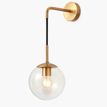 Load image into Gallery viewer, Wall Light with Hanging Glass Globe
