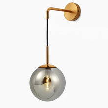 Load image into Gallery viewer, Wall Light with Hanging Glass Globe
