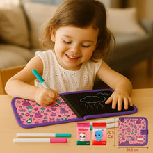 Load image into Gallery viewer, Portable Reusable Drawing Book for Kids with Six Drawing Sides and Wipe Clean Pages
