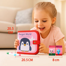 Load image into Gallery viewer, Portable Reusable Drawing Book for Kids with Six Drawing Sides and Wipe Clean Pages
