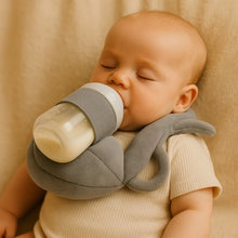 Load image into Gallery viewer, Bottle Holder Nursing Pillow with Breathable Mesh and Hands Free Support
