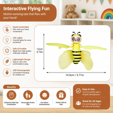 Load image into Gallery viewer, Flying Bee Toy with Motion Sensor Control and LED Light Effects
