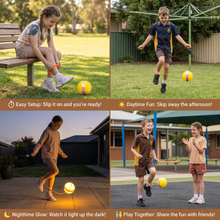 Load image into Gallery viewer, LED Ankle Bounce Ball with Adjustable Strap and Balance Training for Kids
