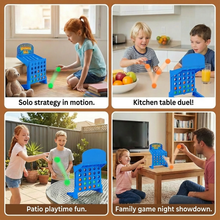 Load image into Gallery viewer, Line Up Four Bounce Shooting Game with Colorful Balls and Foldable Carrying Case

