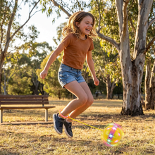 Load image into Gallery viewer, LED Ankle Bounce Ball with Adjustable Strap and Balance Training for Kids
