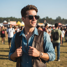 Load image into Gallery viewer, Retro Steampunk Metal Frame Sunglasses for Men

