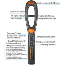 Load image into Gallery viewer, Handheld Security Scanner and Wireless RF GPS Signal &amp; Magnet Detector
