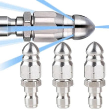 Load image into Gallery viewer, Sewer Jetter Nozzle with Five High Pressure Jets and Self Propelling Action
