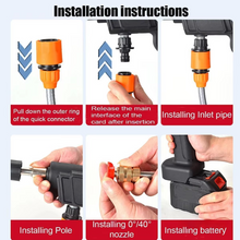 Load image into Gallery viewer, Portable Cordless High-Pressure Car Washer with Rechargeable Lithium Battery
