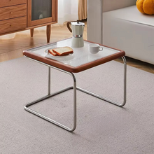 Load image into Gallery viewer, Retro Rattan Coffee Table with Glass Top for Living Room
