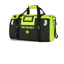Load image into Gallery viewer, Dry Duffle Bag for Motorcycle Tail Rack with Reflective Strips and Roll Top Closure
