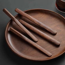 Load image into Gallery viewer, Walnut Coffee Stir Stick Set, Black Walnut Wood
