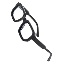 Load image into Gallery viewer, Bold Energy Rectangle UV Sunglasses  -Black Transparent - Ozerty

