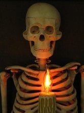 Load image into Gallery viewer, 3D Framed Skeleton Wall Decor with Flashing Candle Light

