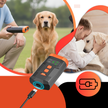 Load image into Gallery viewer, Handheld ultrasonic dog trainer with built-in flashlight
