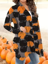 Load image into Gallery viewer, Casual Halloween Pumpkin Ladies' Vest - Luna-Multicolored-S-Nora Luxe
