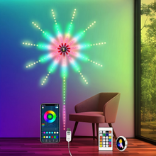 Load image into Gallery viewer, Smart Control Music Sync RGB Firework LED Light with USB Power 180 LEDs
