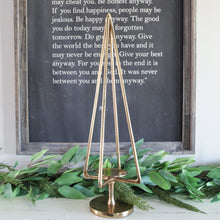 Load image into Gallery viewer, 25" Gold Tree Pillar Holder - Interior Delights

