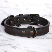 Load image into Gallery viewer, Leather Dog Collar, Adjustable Genuine Leather Design
