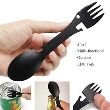 Load image into Gallery viewer, Safari Outdoor EDC Fork 5-in-1 Camping Utensil Set

