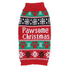 Load image into Gallery viewer, Pet Sweater with Snowman Pattern and Acrylic Knit, Five Sizes for Dogs and Cats
