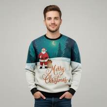 Load image into Gallery viewer, Merry Christmas Santa Claus 3D Print Sweatshirt Funny Holiday Pullover
