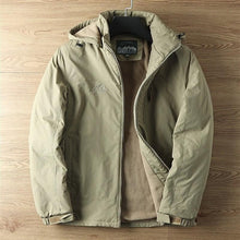 Load image into Gallery viewer, Hooded Jacket with Lined Interior and Adjustable Drawstring Hood, Wind Resistant Shell
