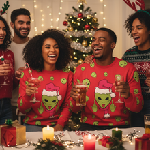 Load image into Gallery viewer, Cozy Unisex Christmas Sweater Loose Fit Holiday Knit
