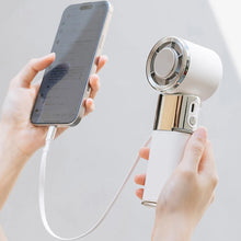 Load image into Gallery viewer, Portable Neck Fan with Built-in Power Bank and Foldable Design
