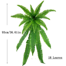 Load image into Gallery viewer, Artificial Boston Fern with Flexible Stems for Planters, Hanging Baskets and Decorative Pots
