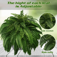 Load image into Gallery viewer, Artificial Boston Fern with Flexible Stems for Planters, Hanging Baskets and Decorative Pots

