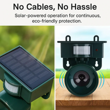 Load image into Gallery viewer, Motion Triggered Bird Repeller with Adjustable Sound for Gardens Rooftops and Farms
