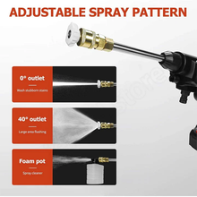 Load image into Gallery viewer, Cordless Pressure Washer with Two Rechargeable Batteries Nozzles and Water Hose
