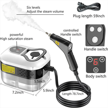 Load image into Gallery viewer, Portable 2500W Steam Cleaner with Heat Resistant Gloves and Multiple Nozzles for Home and Car
