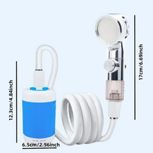 Load image into Gallery viewer, USB Rechargeable Portable Shower Pump with a Handheld Shower Head and Adjustable Water Pressure
