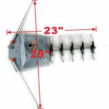 Load image into Gallery viewer, Motorized Outdoor TV Antenna with 360 Degree Rotation Remote and Steel Pole Mount
