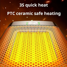 Load image into Gallery viewer, Compact Ceramic Space Heater with Flame Effect Light, Digital Display and 3-Second Heat Start
