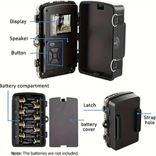 Load image into Gallery viewer, Motion Activated Wildlife Camera with Infrared Night Vision and 16MP Photo
