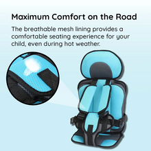 Load image into Gallery viewer, Child Car Seat Cushion with Five Point Harness and Breathable Mesh, Adjustable
