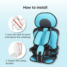 Load image into Gallery viewer, Child Car Seat Cushion with Five Point Harness and Breathable Mesh, Adjustable
