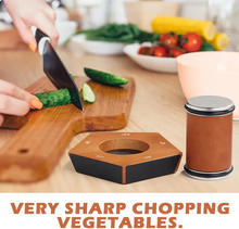 Load image into Gallery viewer, Manual Rolling Knife Sharpener with Diamond Coated Disc, Angle Guide, and Non Slip Base
