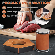 Load image into Gallery viewer, Manual Rolling Knife Sharpener with Diamond Coated Disc, Angle Guide, and Non Slip Base

