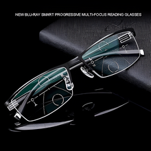 Load image into Gallery viewer, Progressive Multifocal Glasses with Light Adaptive Lenses and Blue Light Filtering
